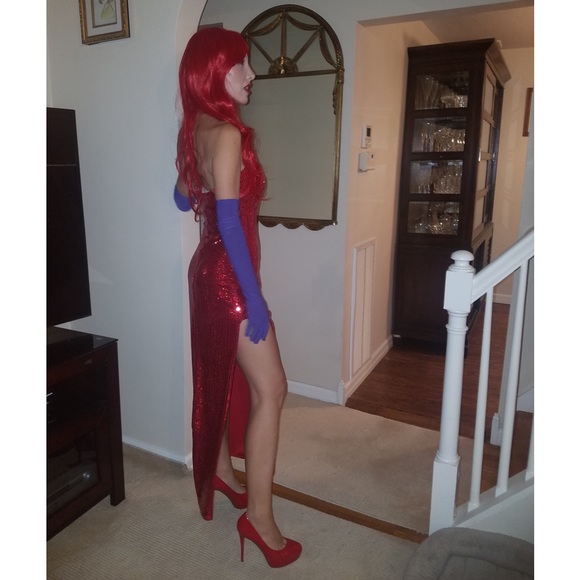 Adult Jessica rabbit Halloween costume - Picture 2 of 7
